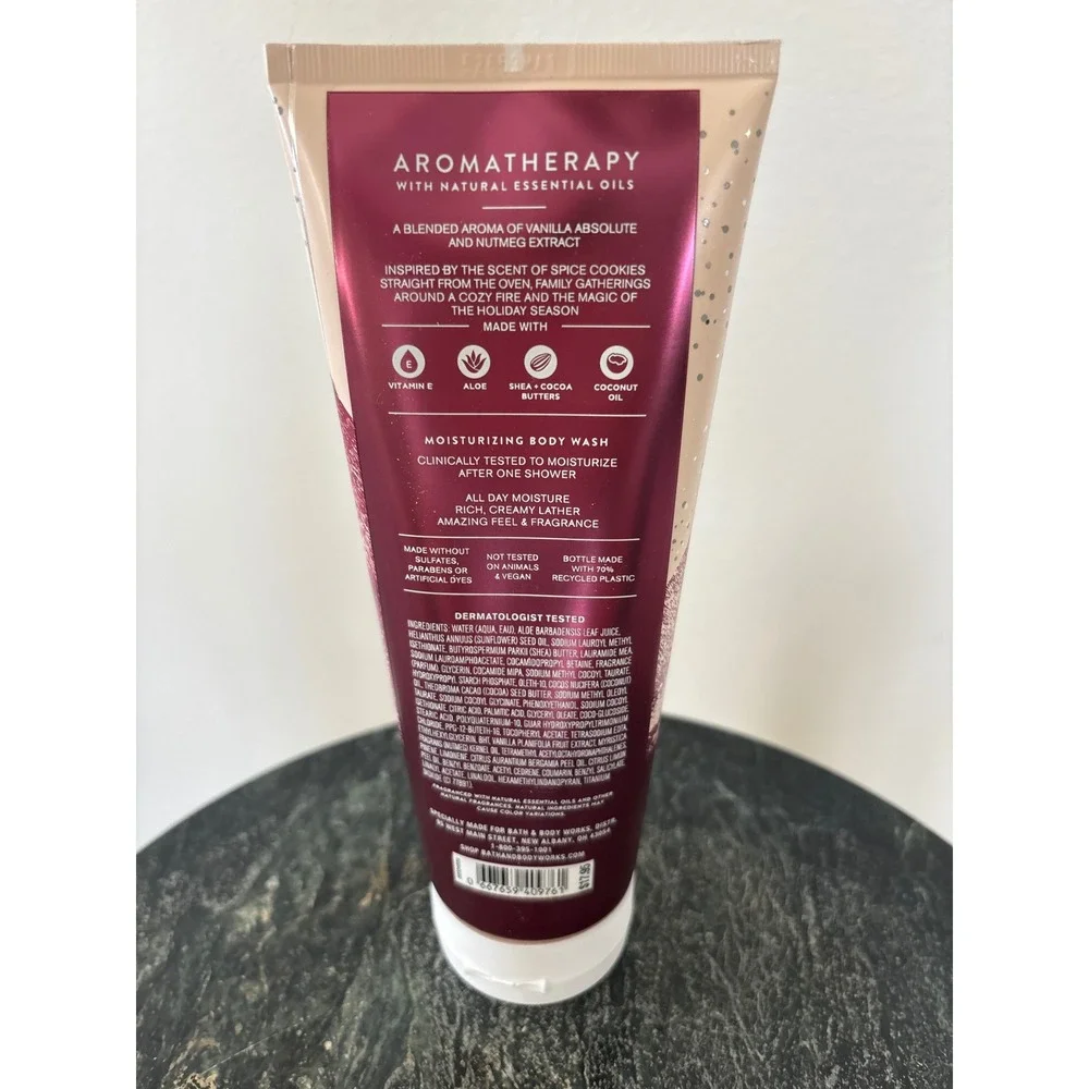 Bath and Body Works Aromatherapy Vanilla Nutmeg‎ Moisturizing Body Wash 10oz New